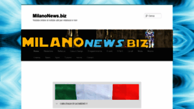 What Milanonews.biz website looked like in 2020 (4 years ago)