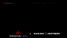 What Magmalabs.io website looked like in 2020 (4 years ago)