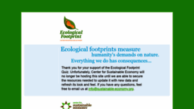 What Myfootprint.org website looked like in 2020 (5 years ago)