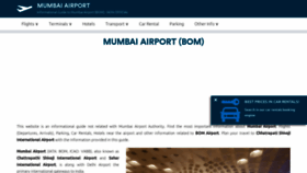 What Mumbaiairport.com website looked like in 2020 (4 years ago)