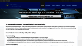 What Meritageauto.com website looked like in 2020 (4 years ago)