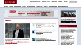 What Midrange.de website looked like in 2020 (4 years ago)