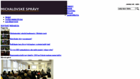 What Michalovskespravy.sk website looked like in 2020 (4 years ago)
