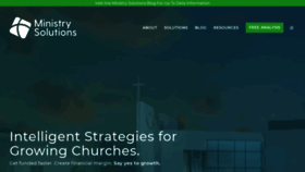 What Ministry-solutions.com website looked like in 2020 (4 years ago)