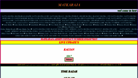 What Matkaraja.com website looked like in 2020 (4 years ago)