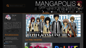What Mangapolis.net website looked like in 2020 (3 years ago)