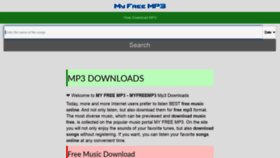What Mp3facebook.com website looked like in 2020 (4 years ago)