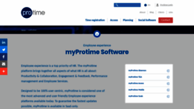 What Myprotime.eu website looked like in 2020 (4 years ago)