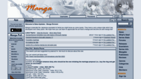 What Mangaupdates.com website looked like in 2020 (4 years ago)