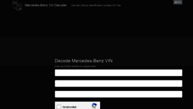 What Mercedesvin.com website looked like in 2020 (4 years ago)