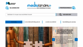 What Medialandes.fr website looked like in 2020 (6 years ago)