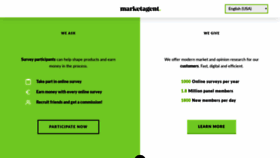 What Marketagent.com website looked like in 2020 (5 years ago)