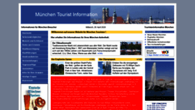 What Muenchen-touristeninformation.de website looked like in 2020 (4 years ago)