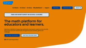 What Mathletics.com website looked like in 2020 (4 years ago)