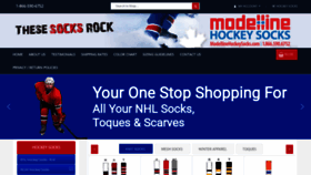 What Modellinehockeysocks.com website looked like in 2020 (4 years ago)