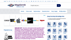What Megasennik.pl website looked like in 2020 (4 years ago)