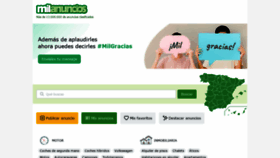 What Milanuncios.com website looked like in 2020 (4 years ago)