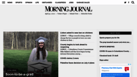 What Morningjournalnews.com website looked like in 2020 (4 years ago)