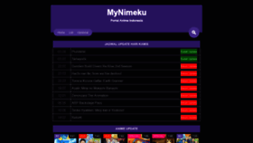 What Mynimeku.com website looked like in 2020 (5 years ago)