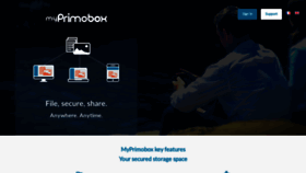 What Myprimobox.com website looked like in 2020 (4 years ago)