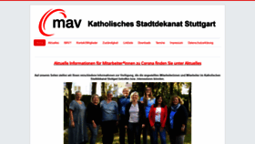 What Mav-dekanat-stuttgart.de website looked like in 2020 (3 years ago)