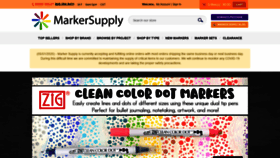 What Markersupply.com website looked like in 2020 (4 years ago)