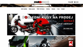 What Motoscoot.cz website looked like in 2020 (4 years ago)