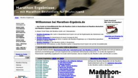 What Marathon-ergebnis.de website looked like in 2020 (4 years ago)