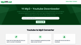 What Mp3yt.net website looked like in 2020 (3 years ago)