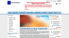 What Miraxsupplements.com website looked like in 2020 (3 years ago)