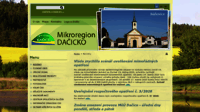What M-dacicko.cz website looked like in 2020 (4 years ago)