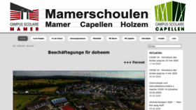 What Mamerschoulen.lu website looked like in 2020 (4 years ago)