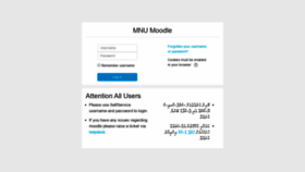 What Moodle.mnu.edu.mv website looked like in 2020 (3 years ago)