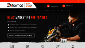 What Marketing4tradies.com.au website looked like in 2020 (4 years ago)
