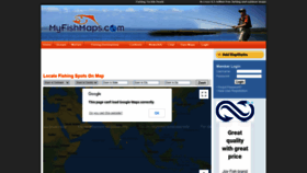 What Myfishmaps.com website looked like in 2020 (3 years ago)