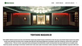 What Madani.id website looked like in 2020 (4 years ago)