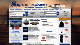 What Maritimehajosbolt.hu website looked like in 2020 (4 years ago)