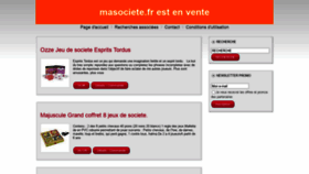 What Masociete.fr website looked like in 2020 (4 years ago)