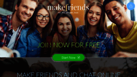 What Makefriends.co.uk website looked like in 2020 (4 years ago)