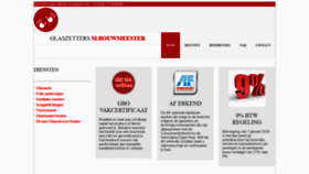 What M-bouwmeester.nl website looked like in 2020 (4 years ago)