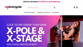 What Mydancingpole.co.uk website looked like in 2020 (4 years ago)