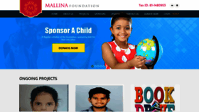 What Mallina.org website looked like in 2020 (4 years ago)