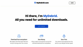 What Mydebrid.com website looked like in 2020 (4 years ago)