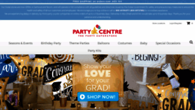 What Mypartycentre.com website looked like in 2020 (4 years ago)