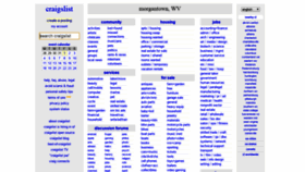 What Morgantown.craigslist.org website looked like in 2020 (3 years ago)