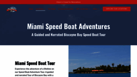 What Miamispeedboatadventures.com website looked like in 2020 (4 years ago)