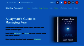 What Managingfear.com website looked like in 2020 (3 years ago)