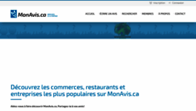 What Monavis.ca website looked like in 2020 (3 years ago)