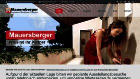 What Mauersberger.com website looked like in 2020 (4 years ago)