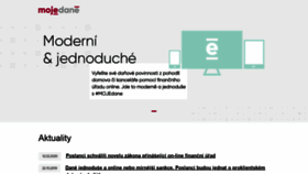 What Mojedane.cz website looked like in 2020 (4 years ago)